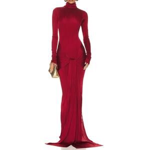 Elegant Red Evening Gown
